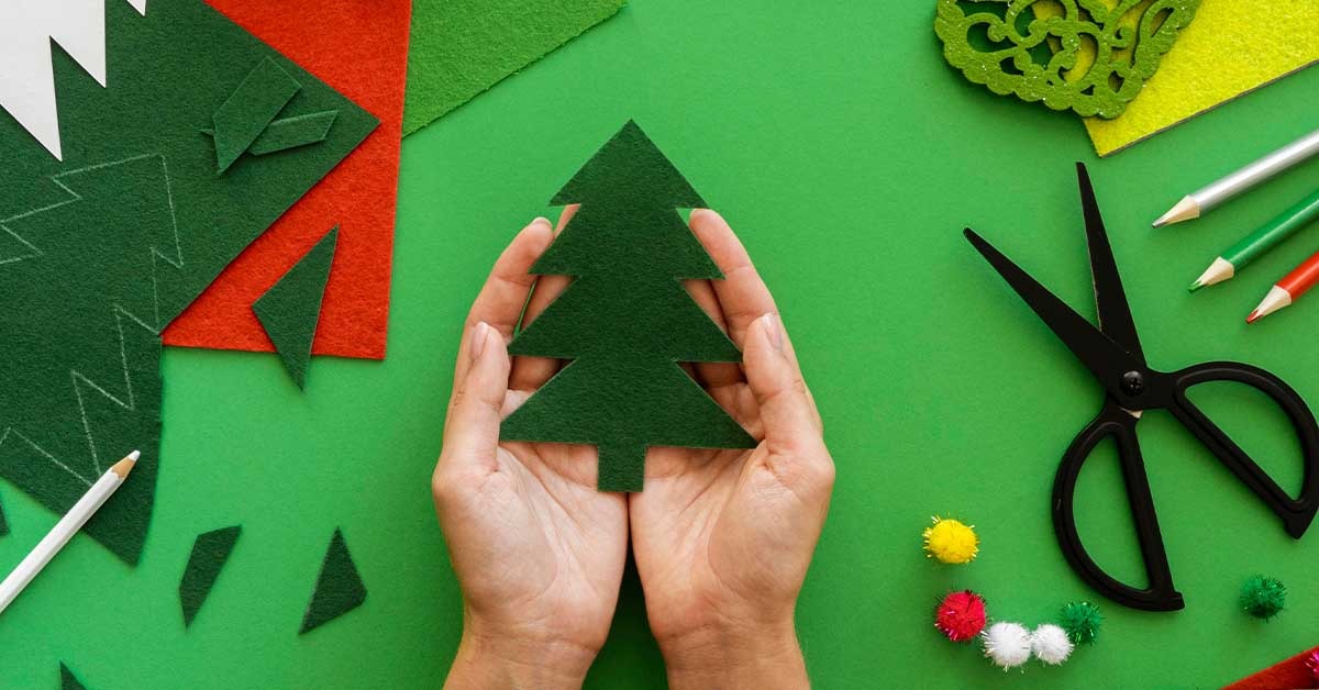 enfeites de natal com material reciclável