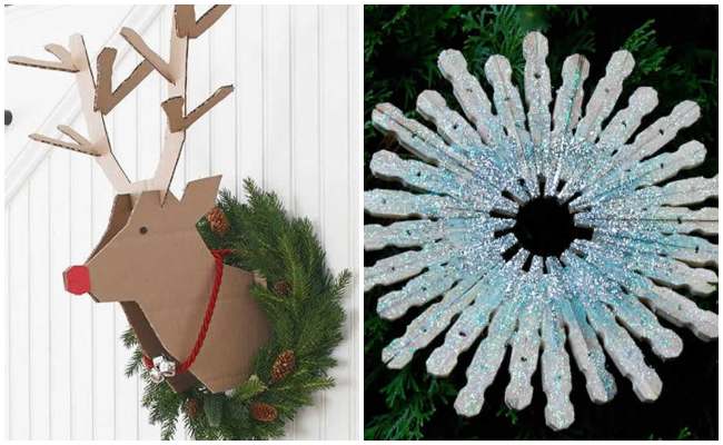 enfeites de natal com material reciclável