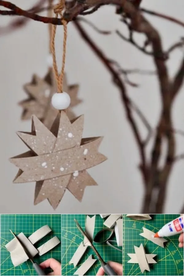 Crie Papai Noel Divertidos Usando Rolos de Papel Higiênico