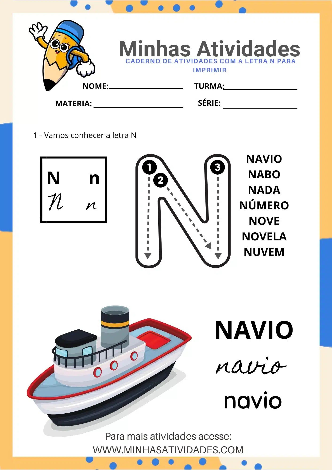 ferramenta com a letra n