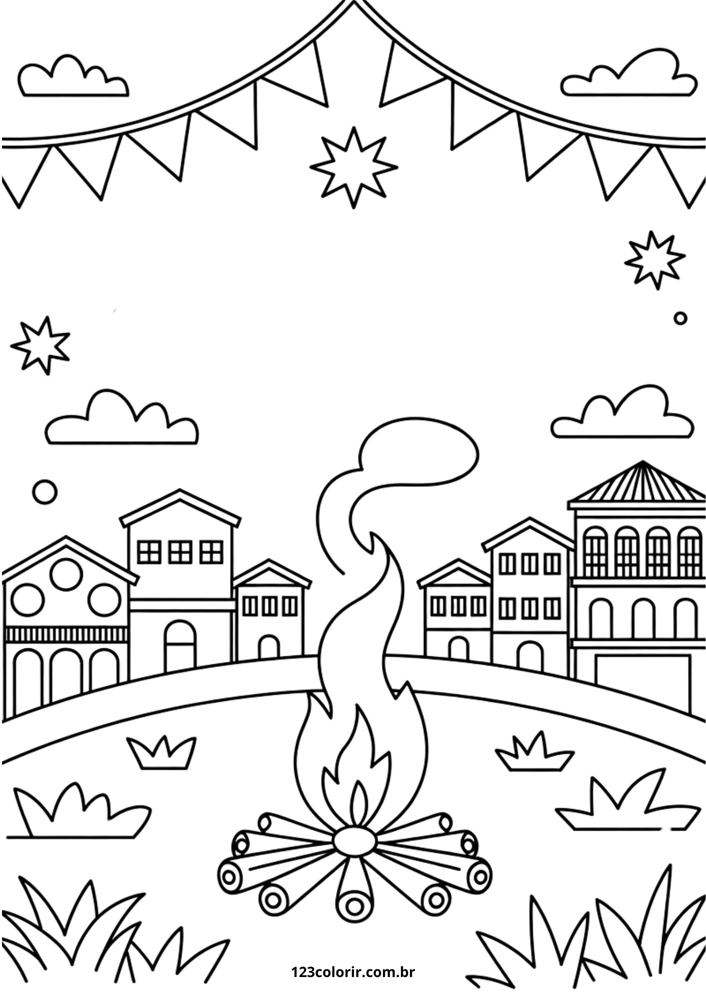 festa junina desenho