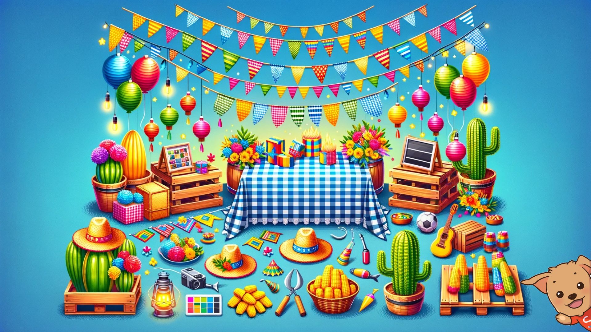 desenho festa junina vs ilustração digital festa junina