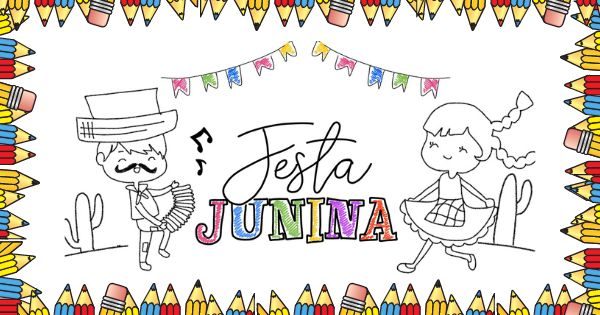 custo de impressão de desenhos de festa junina para escolas