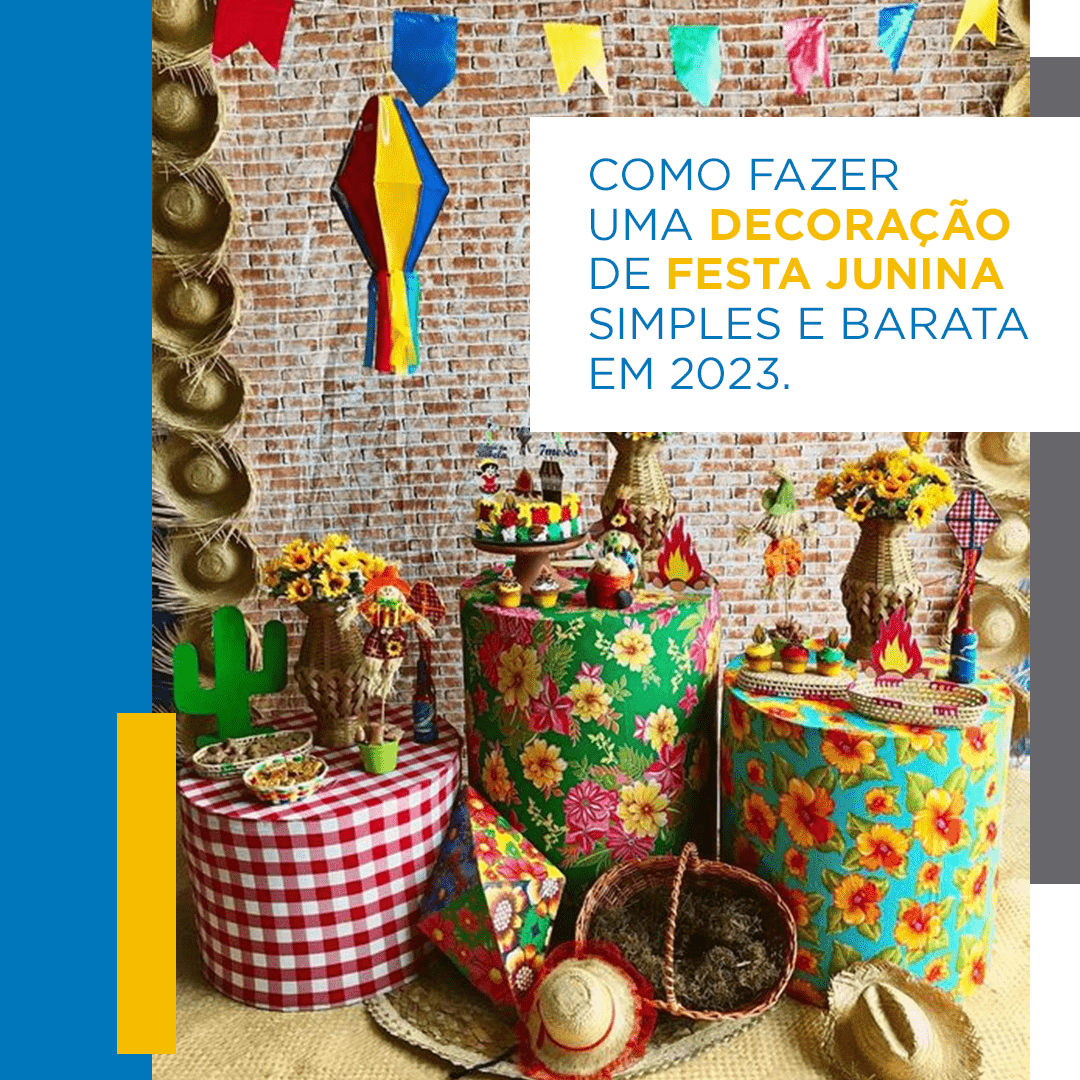 ideias de design para convite de festa junina