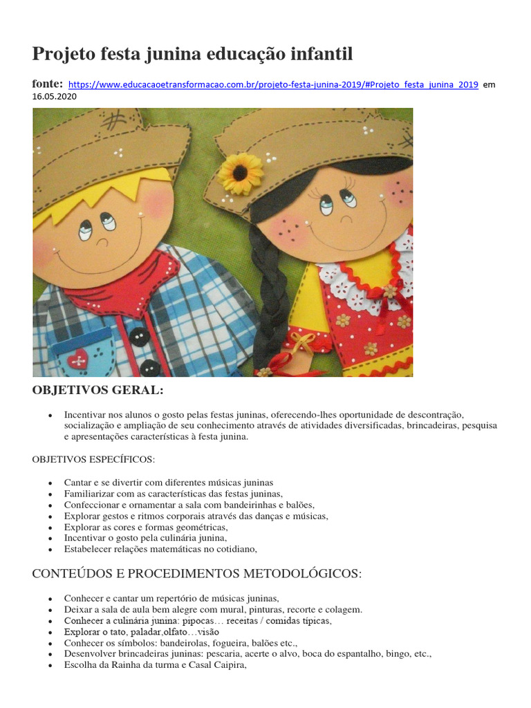 custo médio festa junina educação infantil