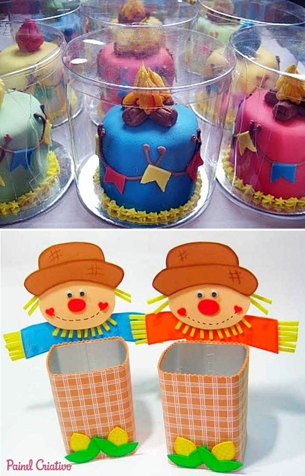 como fazer bandeirinhas de jornal para festa junina