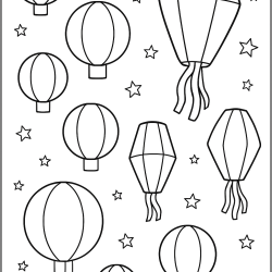 desenhos de fogueira junina para colorir em alta resolução