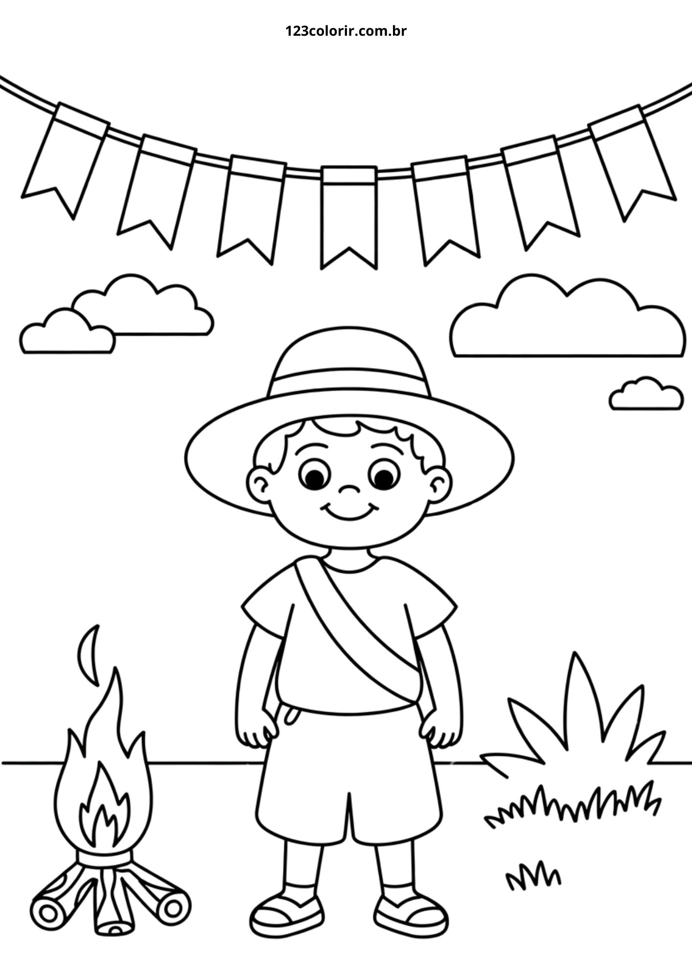 desenhos de festa junina para colorir vs desenhos para pintar