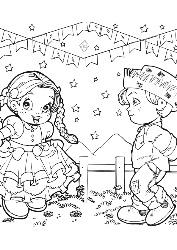 custo de impressão de desenhos de festa junina para escola