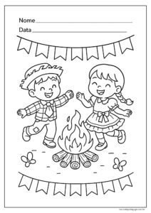 desenhos de festa junina para colorir vs desenhos para pintar