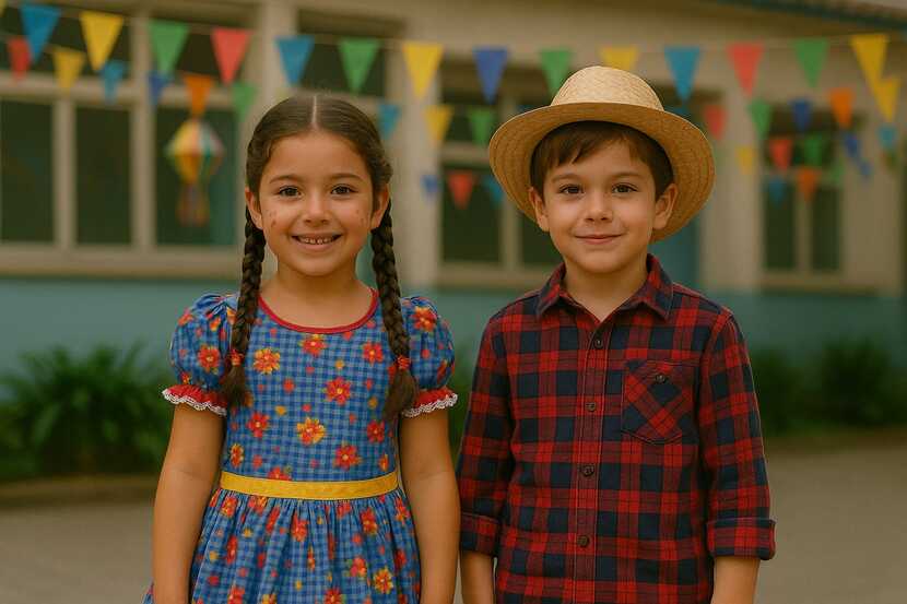 como fazer roupa junina infantil passo a passo