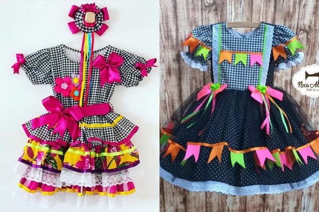 como fazer roupa junina infantil passo a passo
