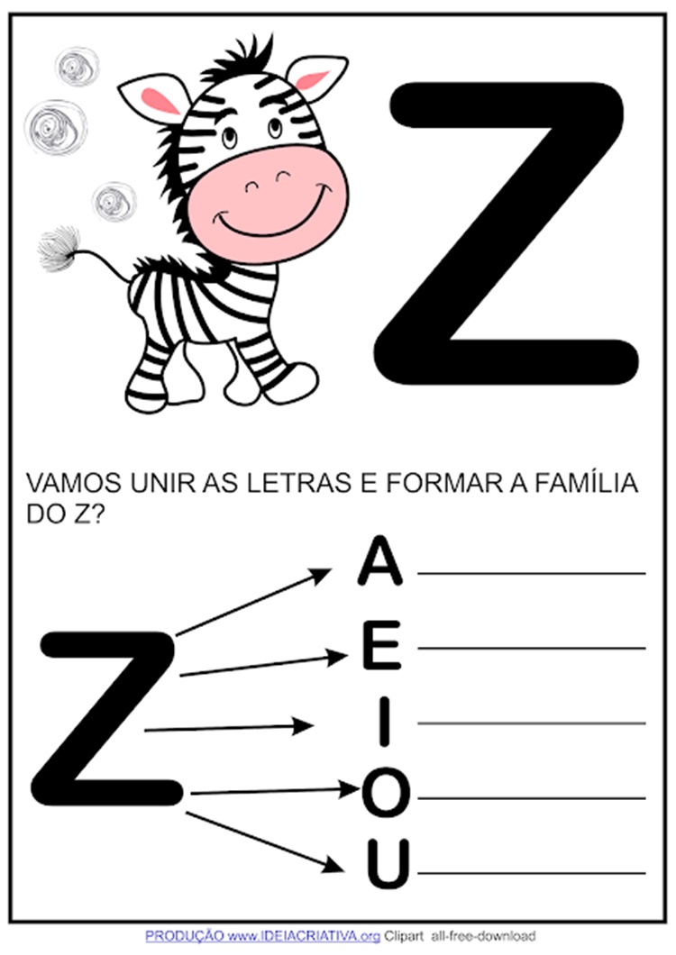 figuras com a letra z para imprimir