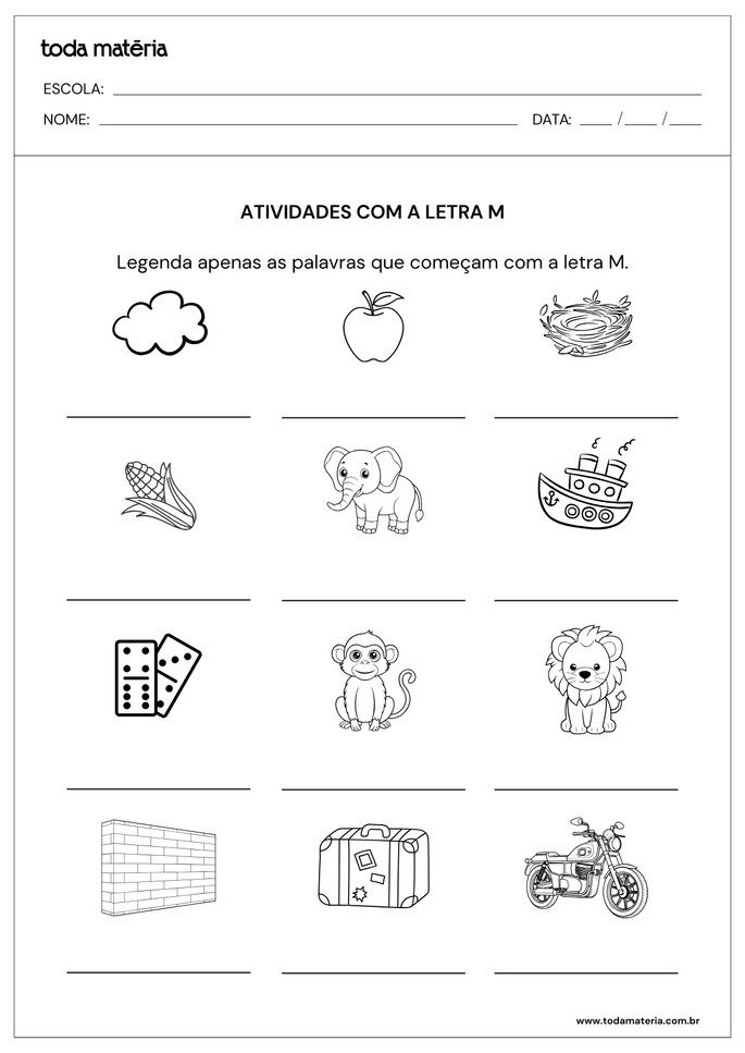 figuras que começam com a letra m