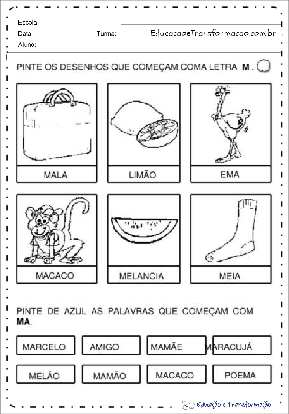 erros comuns ao listar objetos com a letra m