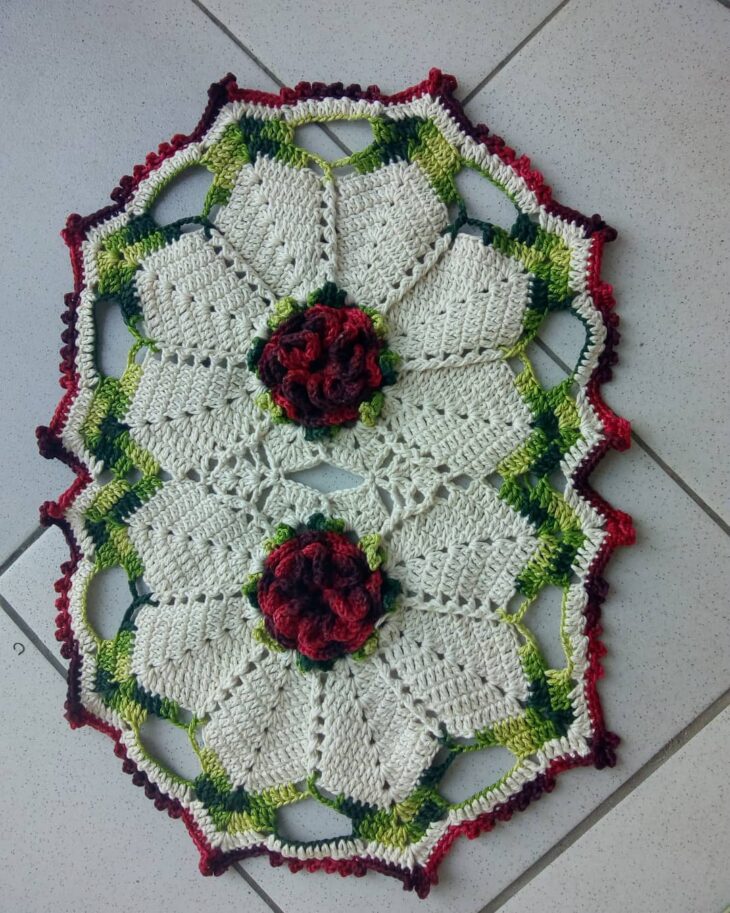 Como Criar Tapetes Modulares com Flores de Crochê Square
