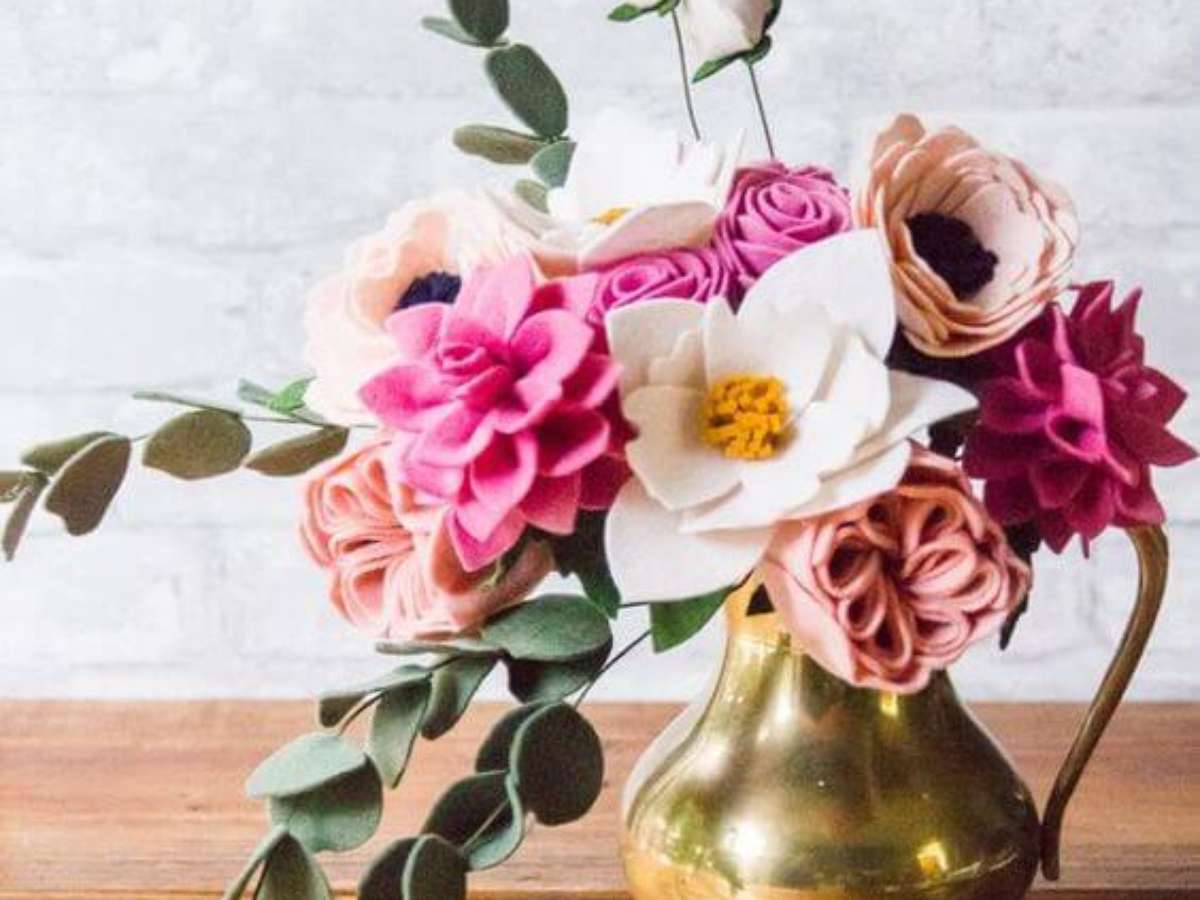 10 Ideias Criativas para Usar Flores de Feltro na Decoração