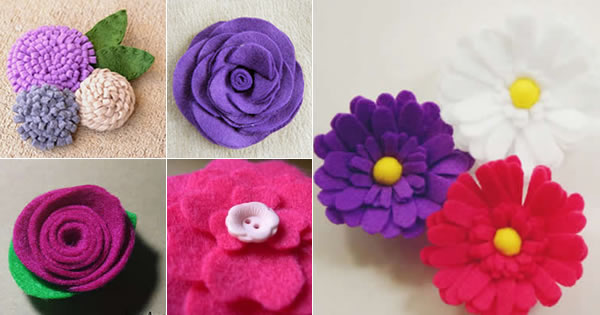 Guia Completo de Moldes Gratuitos para Flores de Feltro