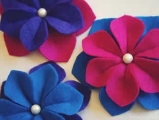 flor de feltro moldes