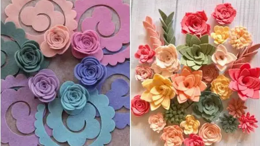 5 Tipos de Flores de Feltro para Fazer em Casa