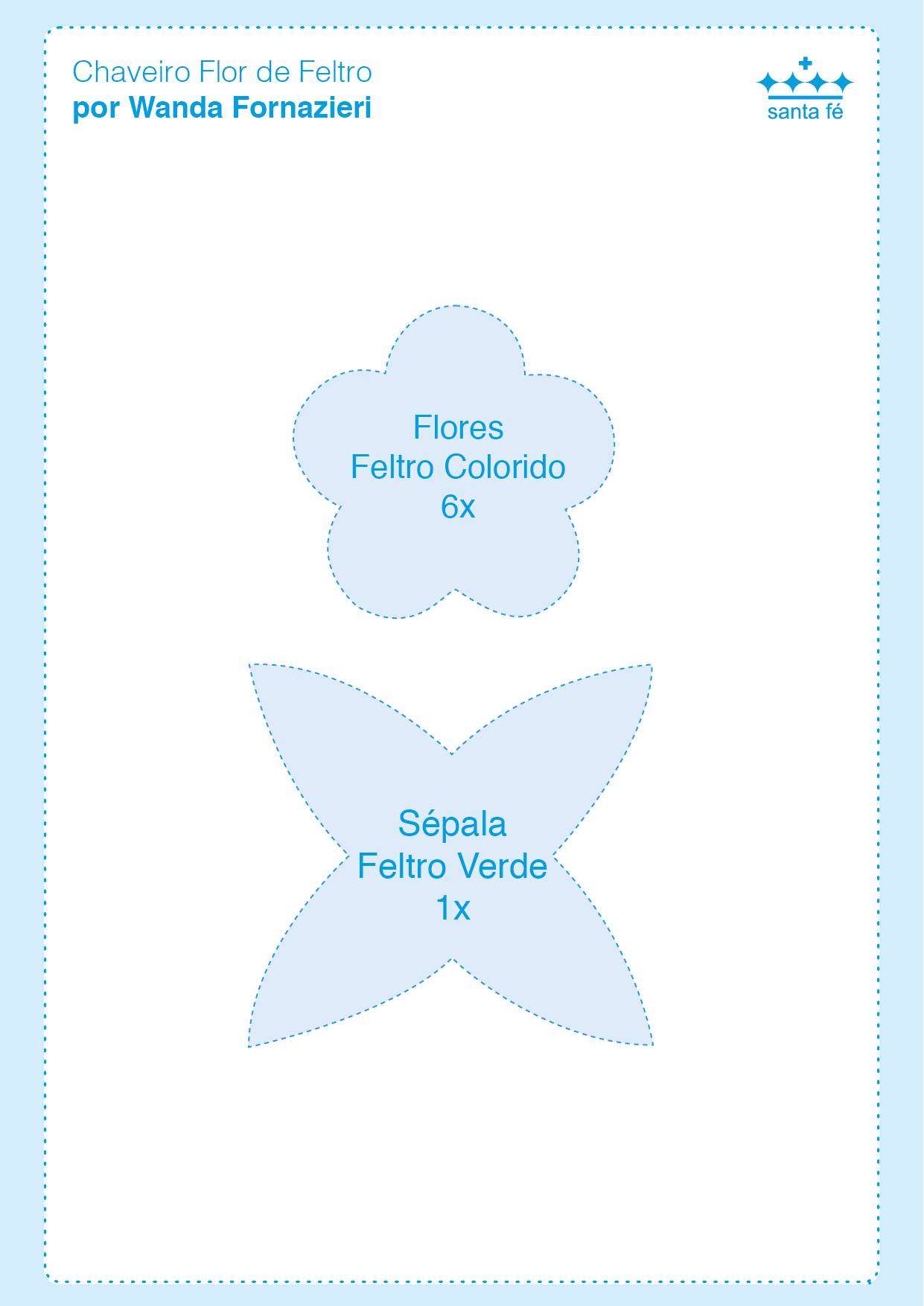 flor de feltro moldes