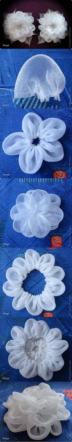 Os Melhores Tecidos para Criar Flores de Cabelo Duráveis e Bonitas