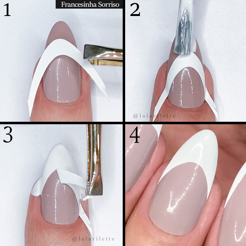 ideias francesinha triangular unha amendoada