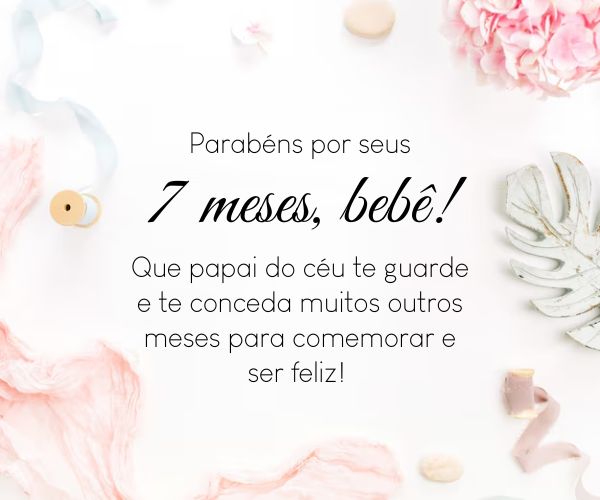 1. Mensagens de 7 meses para bebês: Opções emocionantes e fofas. 2. Dicas de fotos e vídeos para registrar os 7 meses do seu bebê. 3. O que esperar do desenvolvimento do bebê aos 7 meses. 4. Frases inspiradoras para celebrar o mesversário de 7 meses. 5. Como criar legendas criativas para fotos de 7 meses.