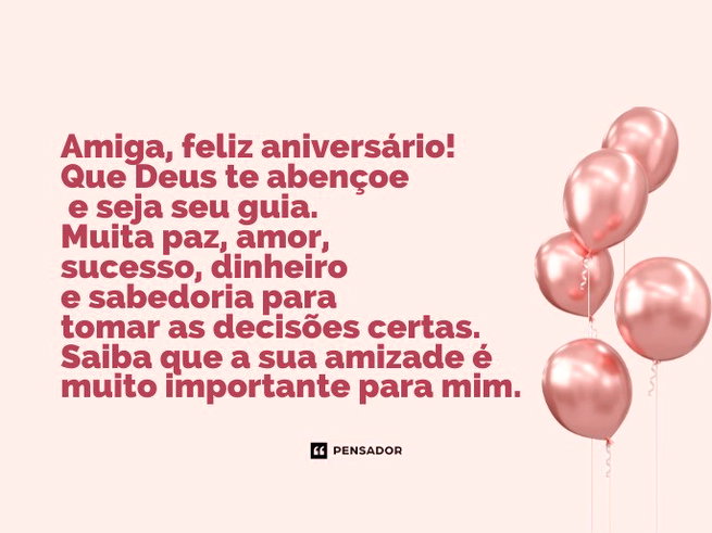 mensagens de aniversário para amiga especial