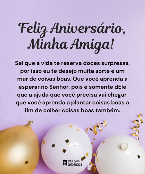 como desejar feliz aniversário para uma amiga