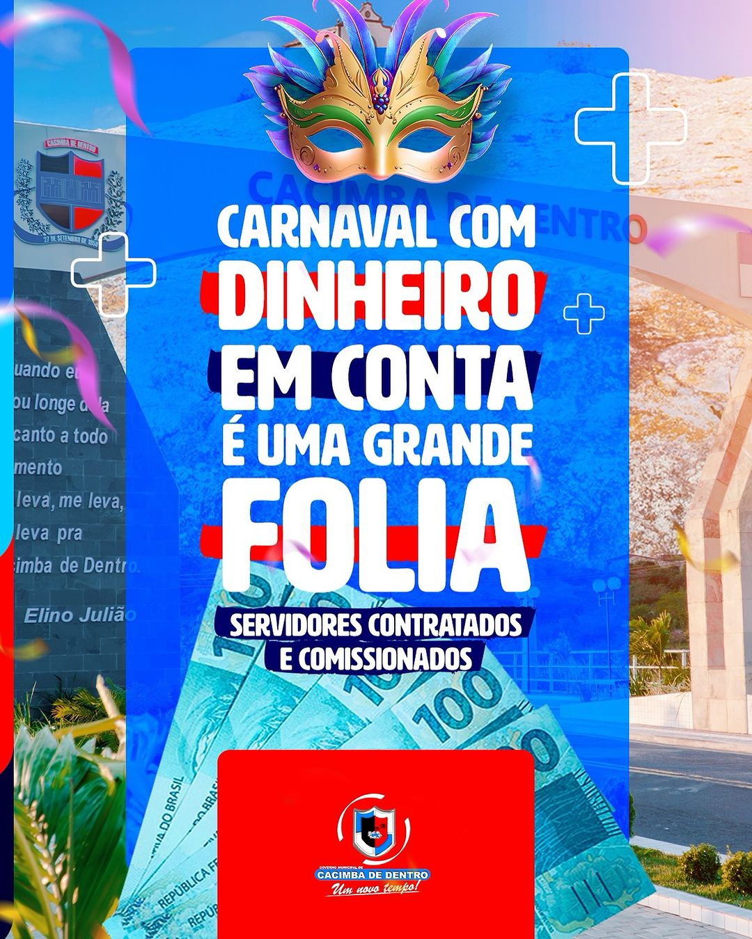 frases criativas carnaval dinheiro folia