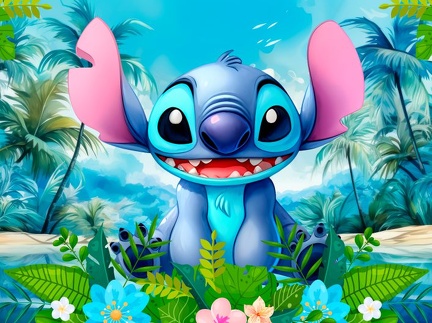 Fundo azul Stitch