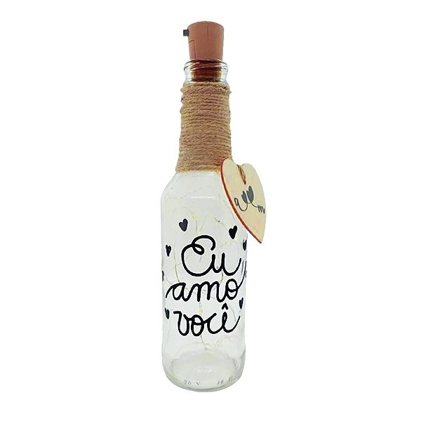 garrafas de vidro decoradas com juta