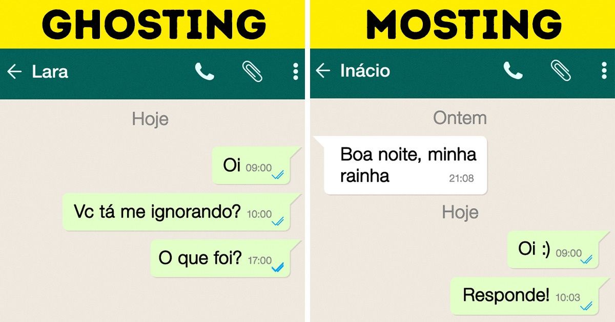 o que não fazer quando sofre ghosting