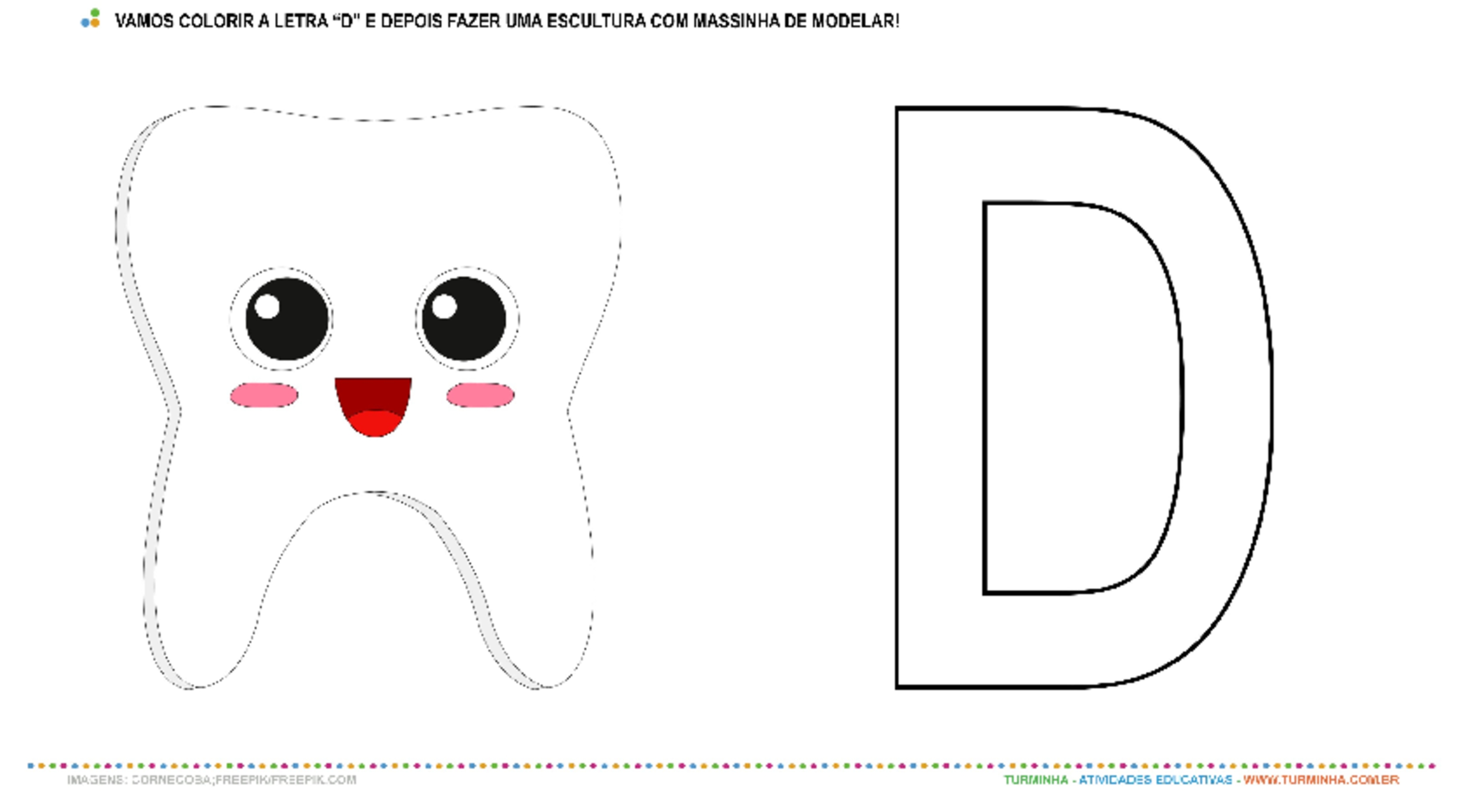 gravuras com a letra d