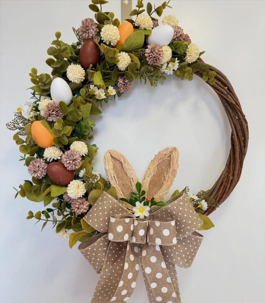 ideias criativas guirlanda pascoa porta entrada