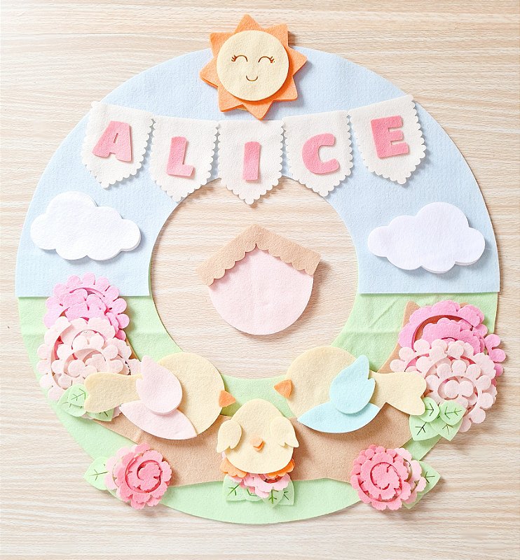 guirlandas em feltro