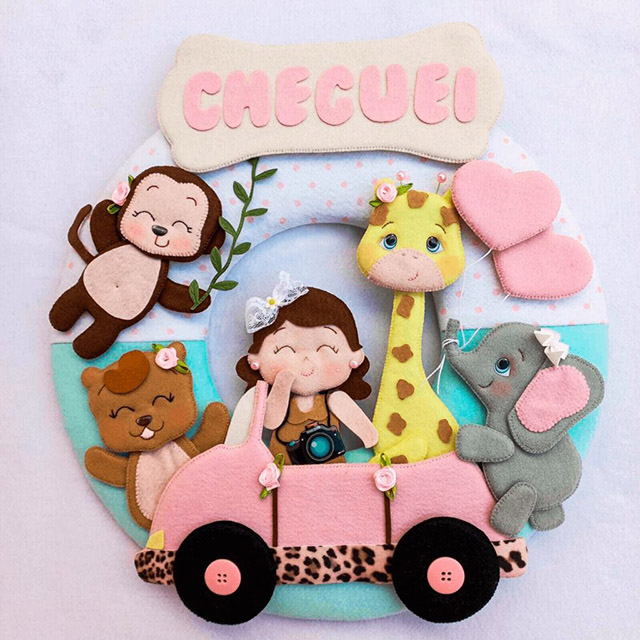 guirlandas em feltro