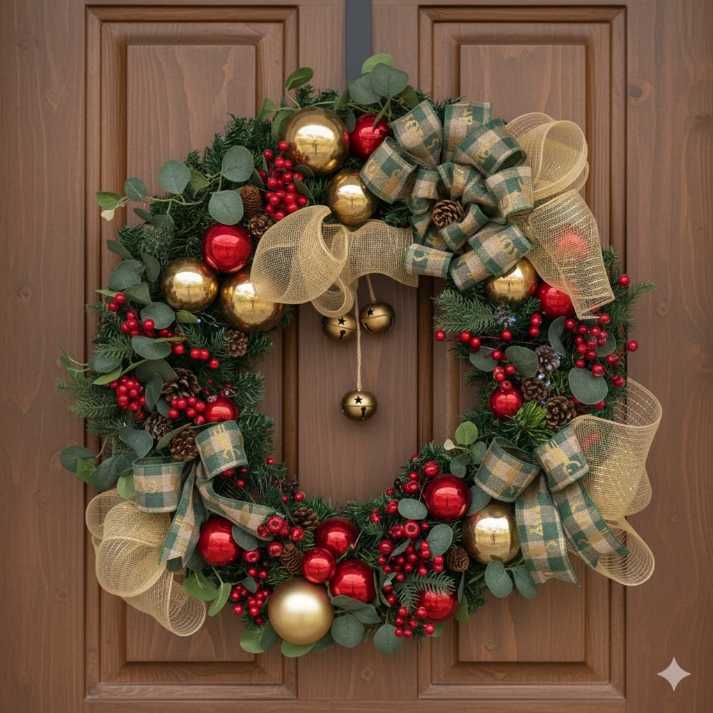 Além do Vermelho e Verde: As Cores de Guirlanda que Dominarão o Natal 2025