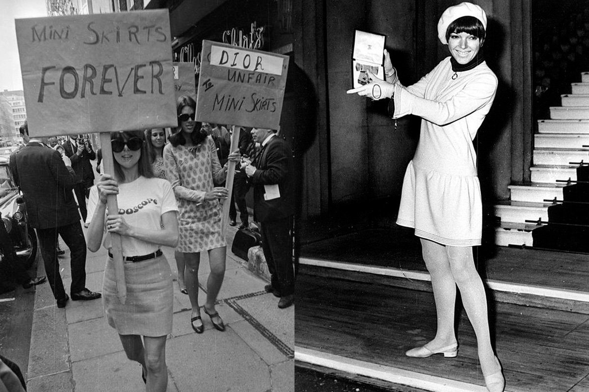 looks minissaia Mary Quant icônicos