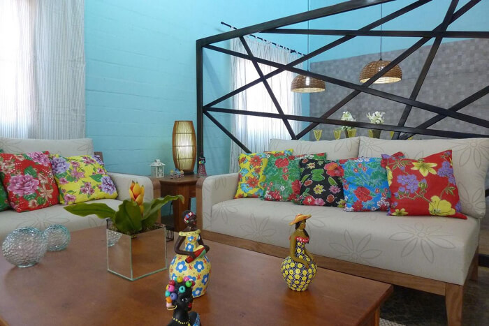 10 ideias criativas decorar parede com tecido