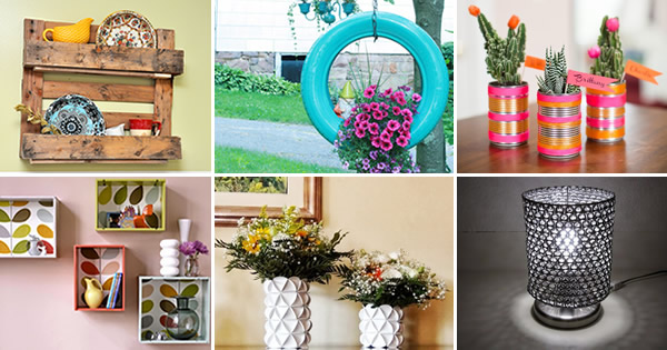 ideias criativas reciclagem decoração