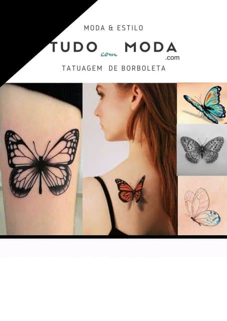 ideias tatuagem borboleta feminina delicada