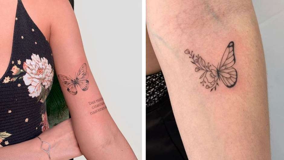 ideias tatuagem borboleta feminina delicada fotos pequenas