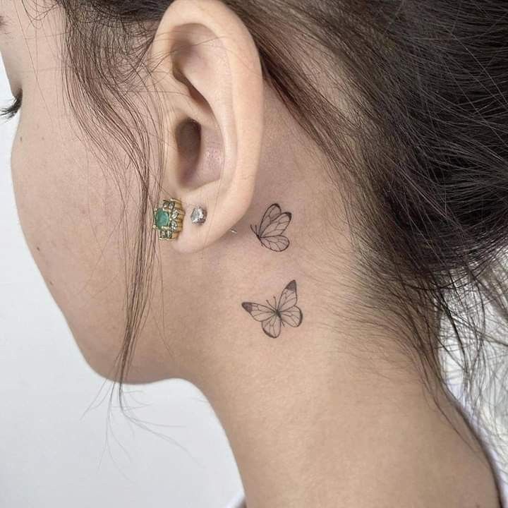 ideias tatuagem pescoço feminina pequena