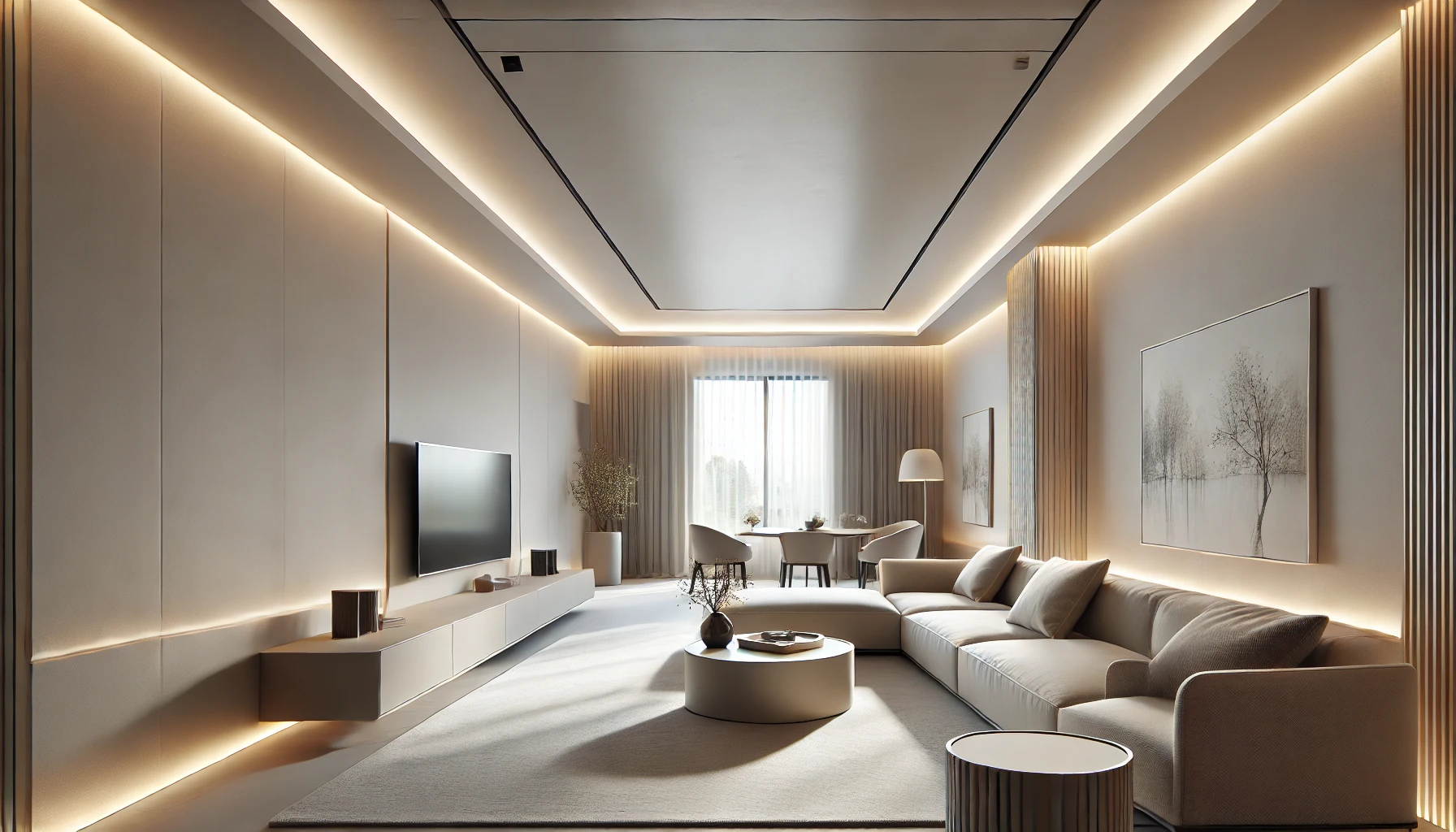 iluminacao indireta em sanca de gesso