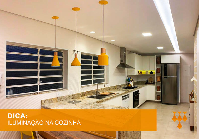 iluminacao para cozinha americana