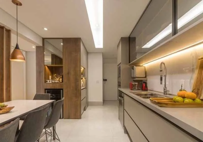 iluminacao para cozinha americana