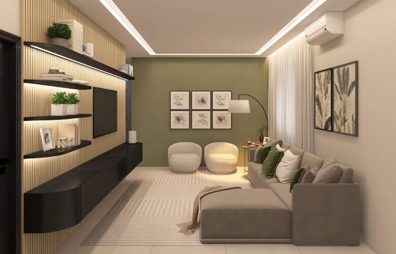 iluminação sala de estar