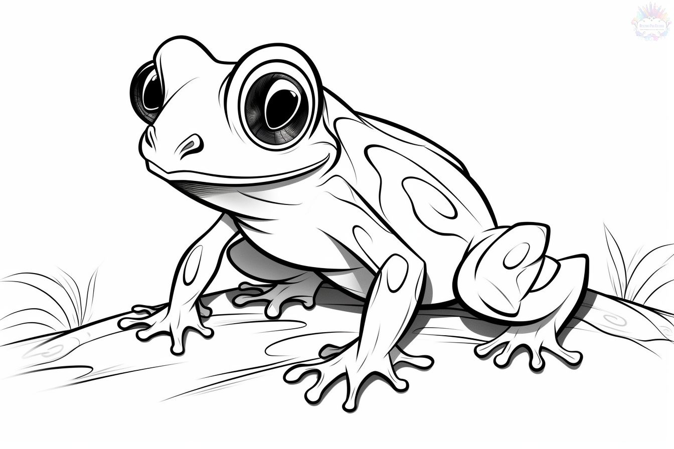 melhores desenhos de sapo para colorir para crianças